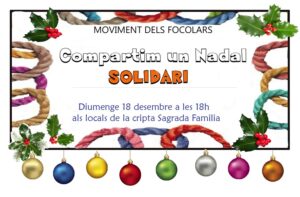 Compartim un Nadal solidari @ Sala al costat Cripta Sagrada Familia